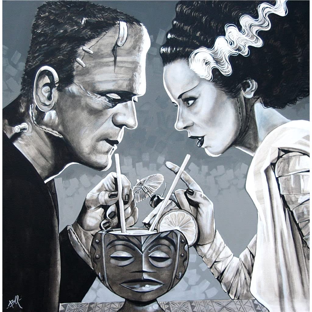 Amazon.com: Amorous Libation by Mike Bell – Frankenstein & Bride